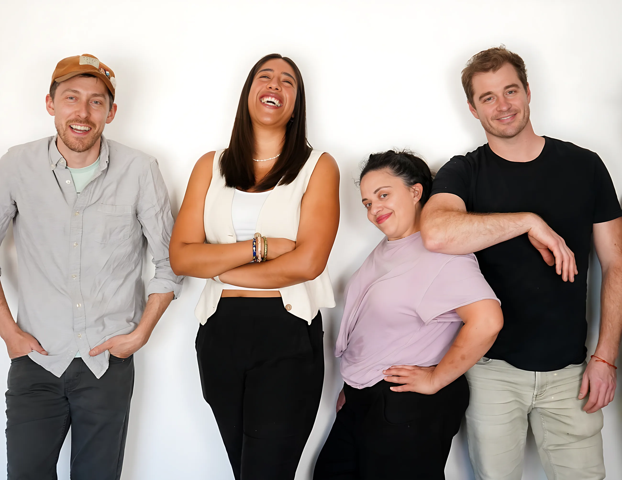 The Culiene team, four people standing together against a white wall